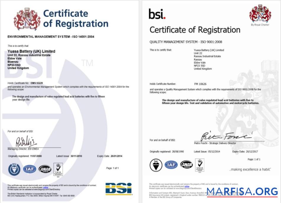 Realistic UK BSI certificate of registration Word and PDF template